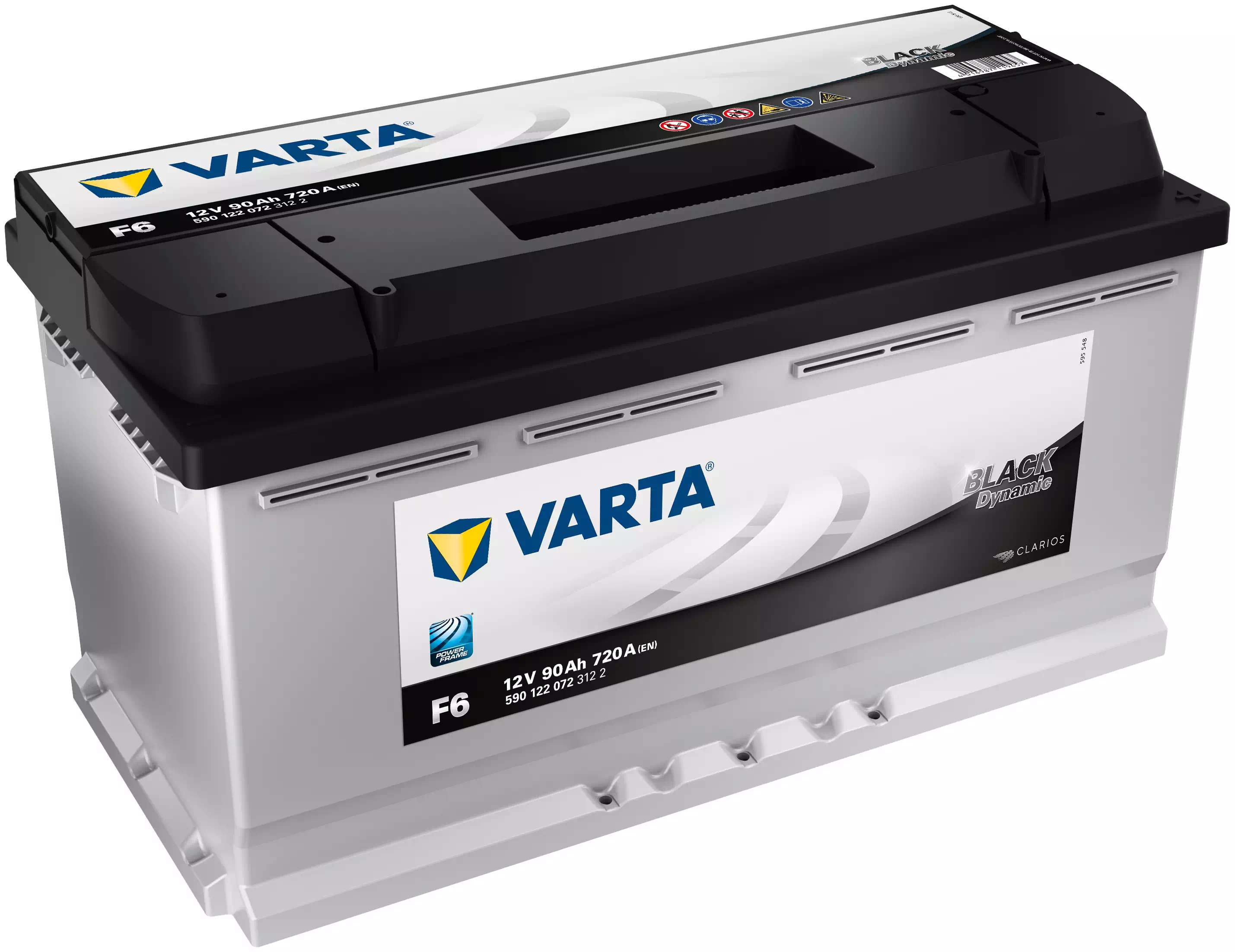 Автомобильный аккумулятор VARTA F6 90Ah 720A оп